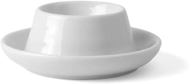 Holst Porzellan Porzellan Eierbecher-Set mit Ablage & Löffel 24-TLG, 12 Eier Eco+Löffel 12 Eier, Eco