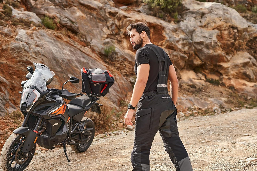 SHIMA Hero 2.0 Motorrad Jacke Hosen für Herren und Damen Motorradkombi AirForce M Hosen Herren Grau,