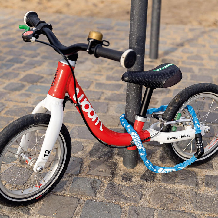 ABUS Kettenschloss Steel-O-Chain 4804C SYMBOLS – Zahlenschloss für Kinderfahrräder – ABUS-Sicherheit
