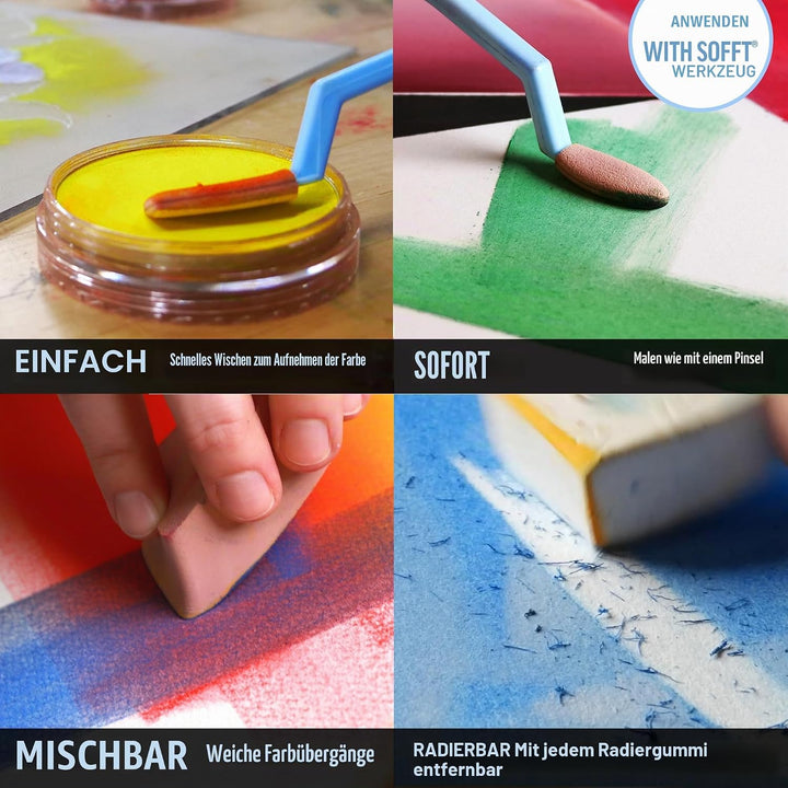 PanPastel 30073 Hochformat Ultra Soft Artist Pastell Set, 9 ml, 7 Stück, Porträt, 7 Color