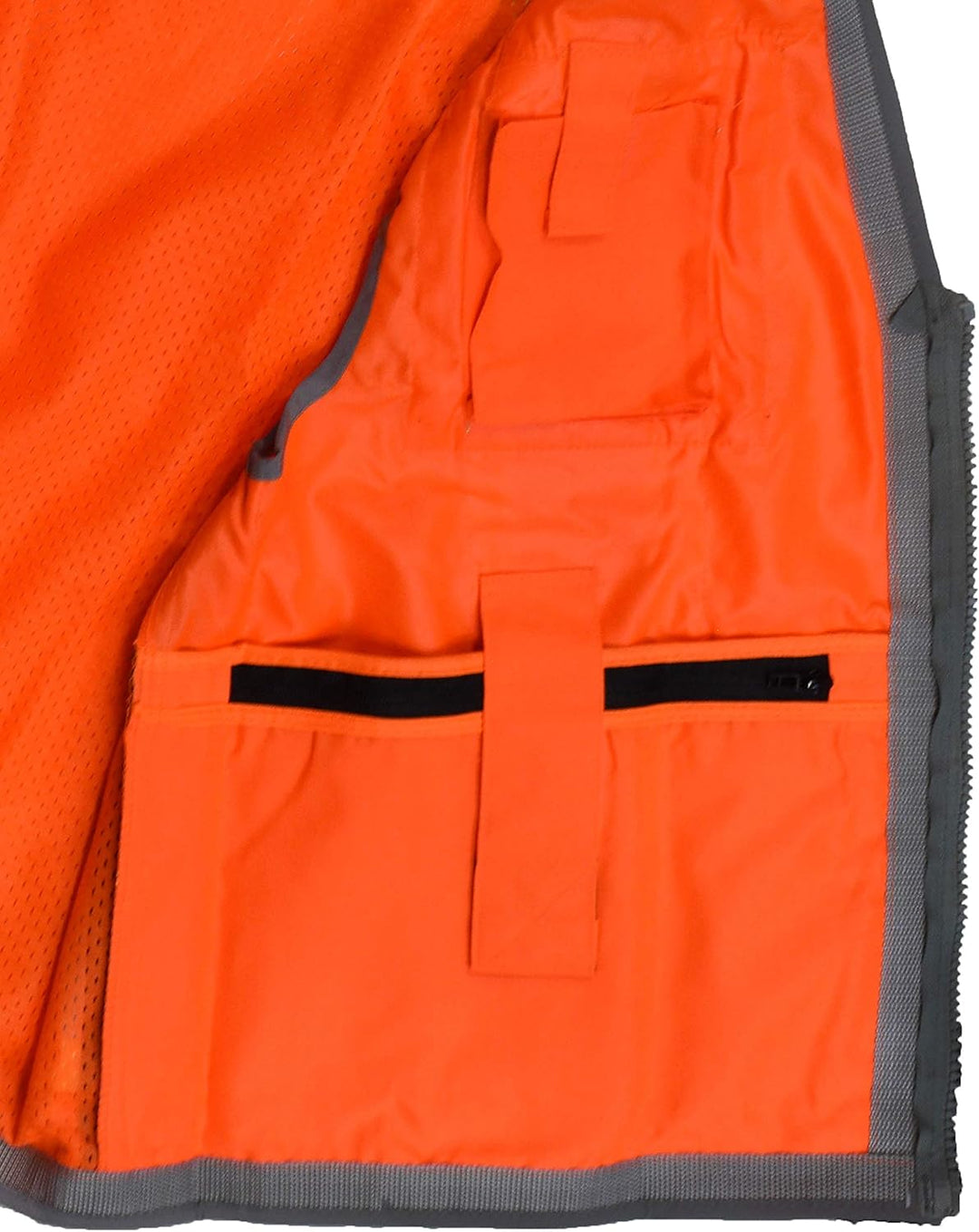 Radians SV55-2ZOD-L Industrielle Sicherheitsweste, hohe Sichtbarkeit, Orange, Grösse L L Hochsichtba
