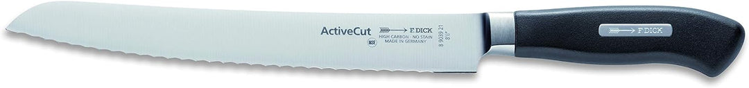 F. DICK Messerblock mit Messer, ActiveCut (Santoku, Kochmesser, Brotmesser, Officemesser, X30Cr13 St