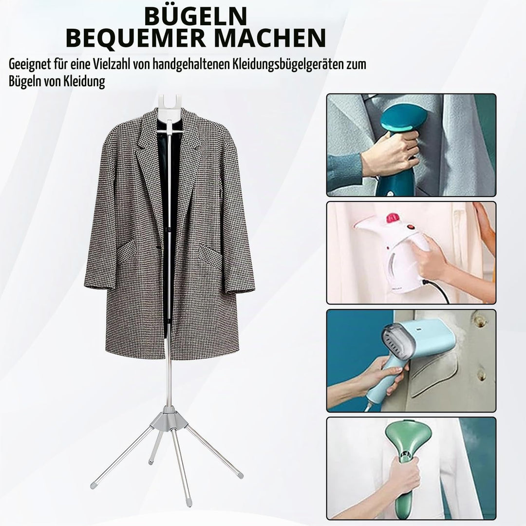 Kleiderbügel für Dampfglätter, 360° Drehbarer Dampfglätter Klappbarer, 84-160 cm Höhenverstellbarer