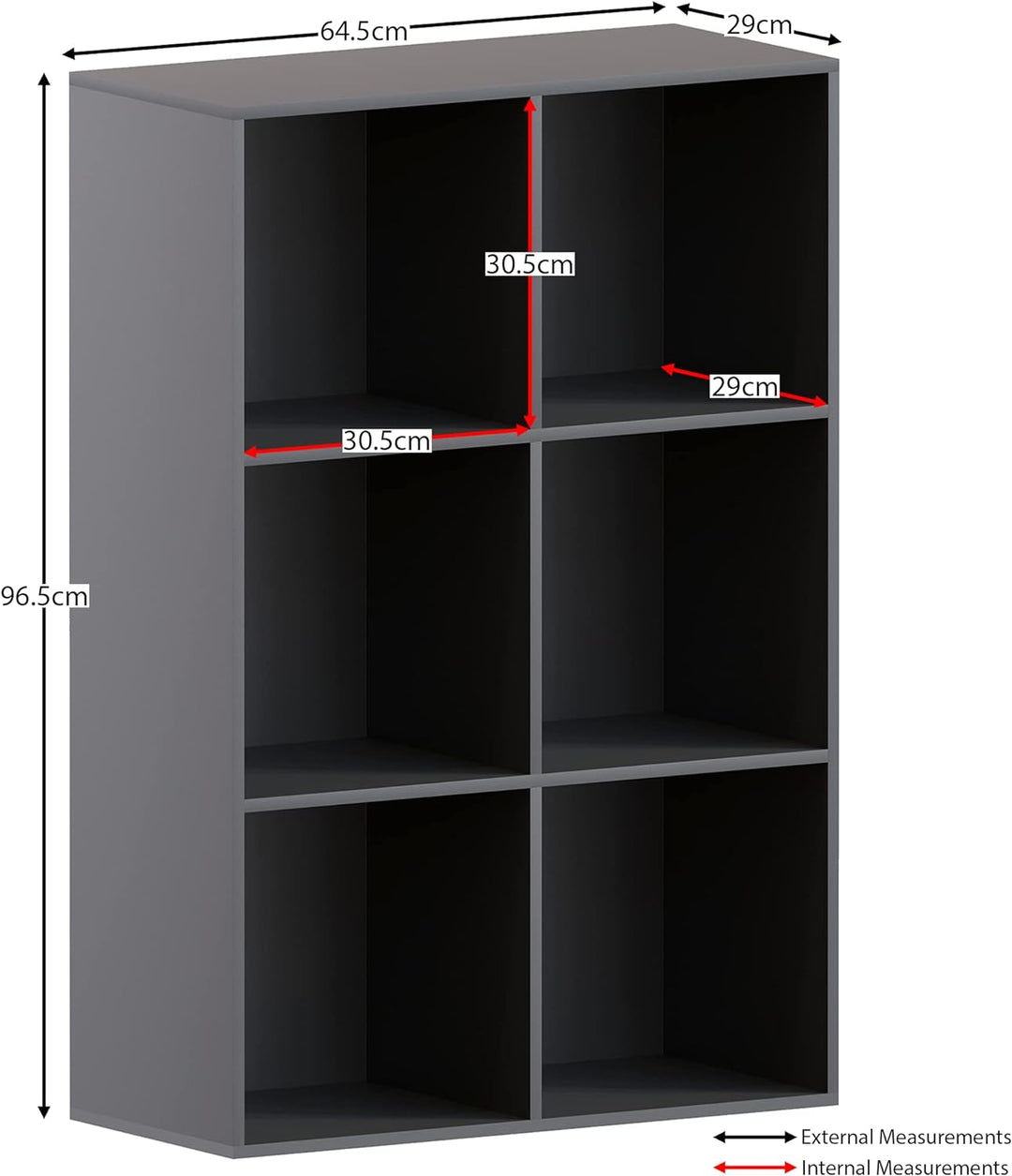 Vida Designs Durham Cube Bücherregal Aufbewahrung Organizer Wohnzimmer Bücherregal Home Office Möbel