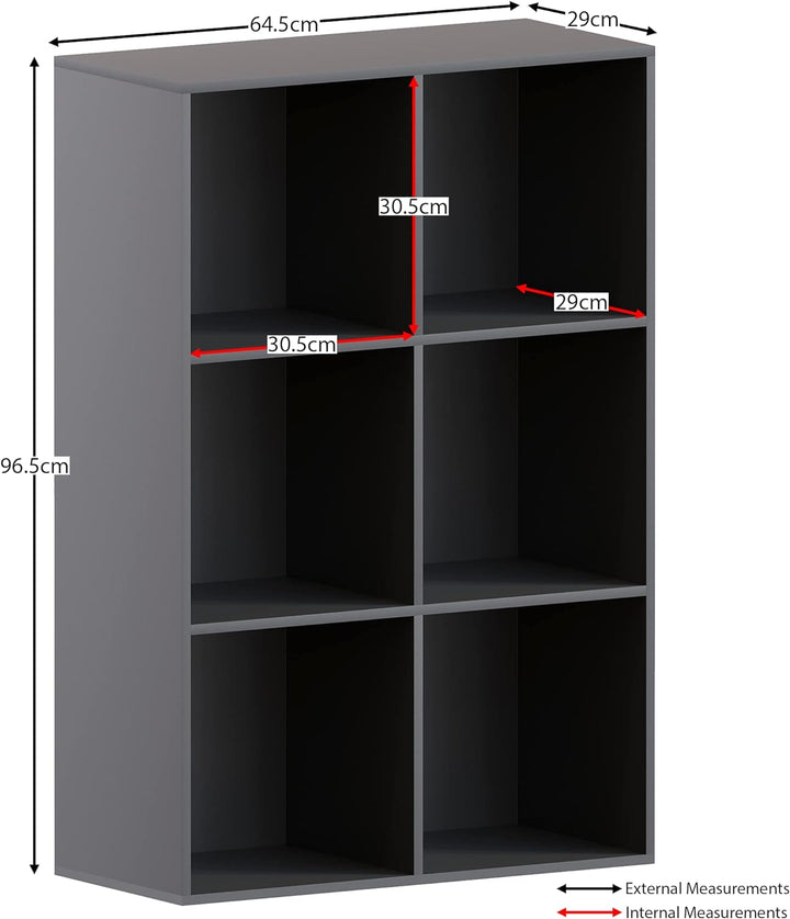 Vida Designs Durham Cube Bücherregal Aufbewahrung Organizer Wohnzimmer Bücherregal Home Office Möbel