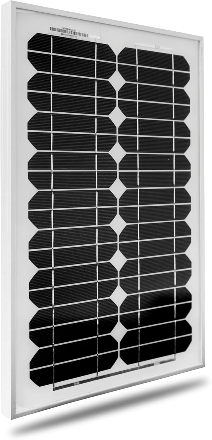 Solarmodule Monokristallin Solarpanel Solarzelle Photovoltaik Solar PV Mono, Wattzahl:10W 10W 12V, 1