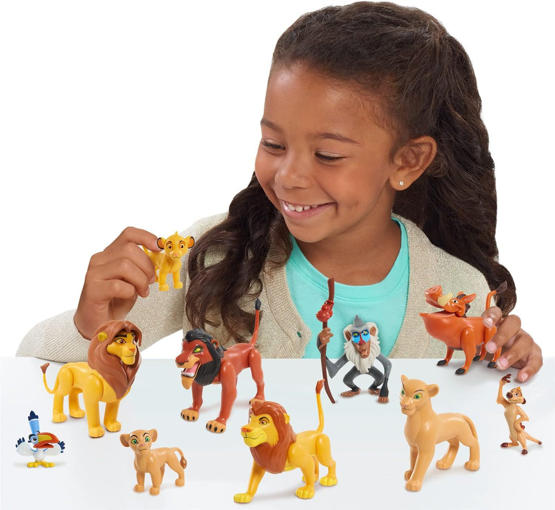 Der König der Löwen, Set mit 10 Figuren, mit Simba, Nala, Pumbaa, Timon, Rafiki, Zazu, Mufasa, Scar,