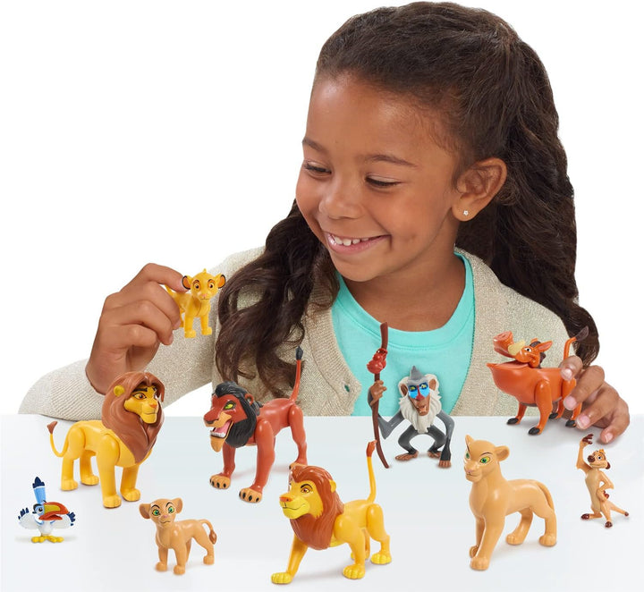 Der König der Löwen, Set mit 10 Figuren, mit Simba, Nala, Pumbaa, Timon, Rafiki, Zazu, Mufasa, Scar,