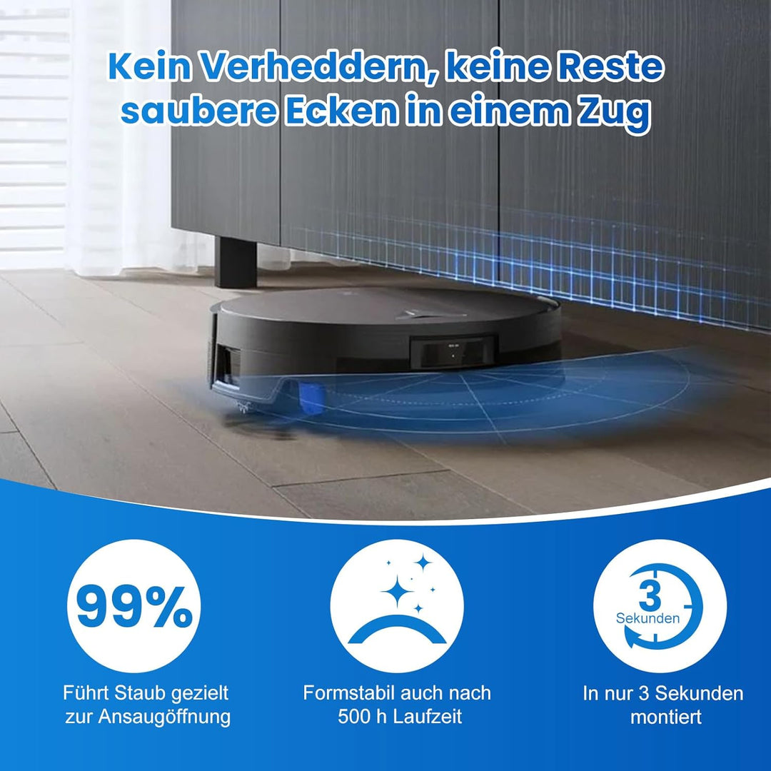 17 Stück Zubehör für Ecovacs Deebot X11 OmniCyclone, X11 Omni Saugroboter, 1 Hauptbürste, 2 Wischwal
