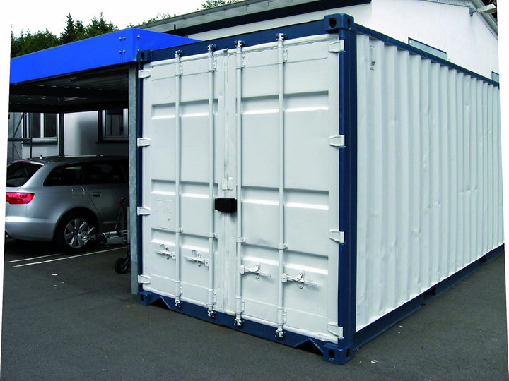 ABUS Containerschloss 37/55HB100 + ConHasp Granit 215/100 - Set aus Vorhängeschloss und Hochsicherhe