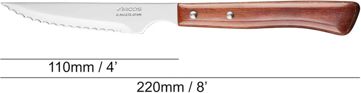 Arcos 377700 Table Messer - Steakmesser Set 12 Stück (6 Messer + 6 Gabel) - Edelstahl - HandGriff Pa