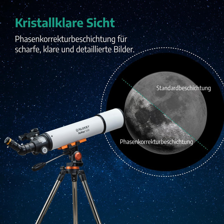 Teleskop Astronomie, Tragbares und Leistungsstarkes 20x-250x, Einfach zu Montieren und zu Verwenden,