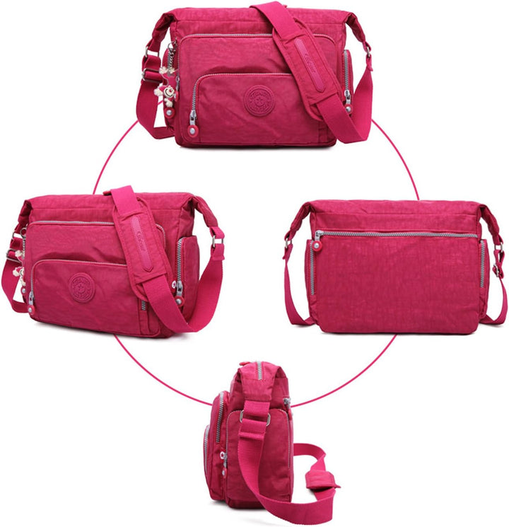 Foino Kuriertasche Damen Umhängetasche Lässige Schultertasche Mode Sporttasche Design Reisetasche Le
