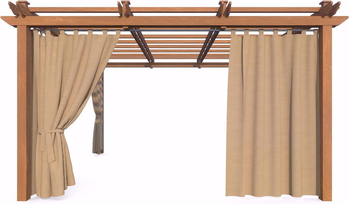 HOME DEKO Terrassenvorhang, Wasserdichter Gartenvorhang für Terrasse, Balkon, Pergola & Pavillon, Sc