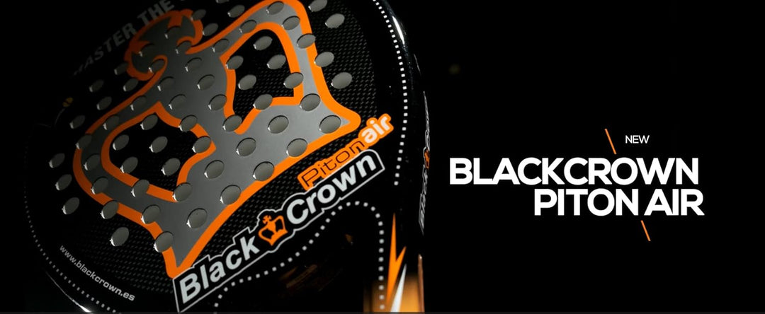 Black Crown - Padel-Schläger Piton Air - Runde Form - AVAIR-Technologie (Antivibrationsdämpfer) - Ko