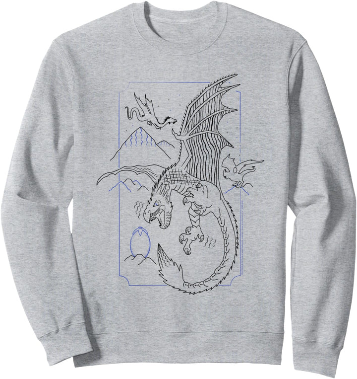 Harry Potter Dragon Line Art Sweatshirt