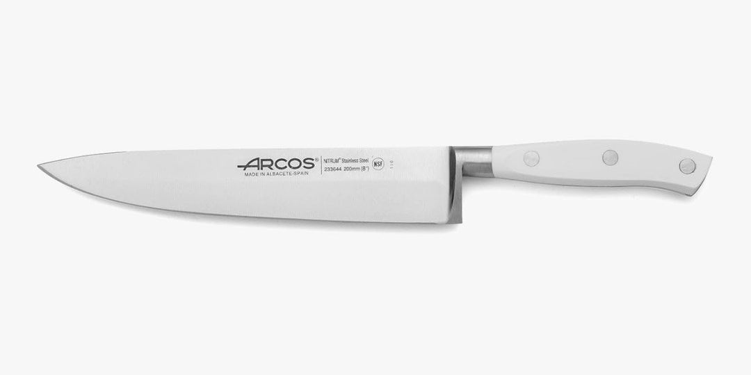 Arcos Serie Riviera Blanc - Kochmesser - Klinge aus Nitrum geschmiedetem Edelstahl 200 mm - HandGrif