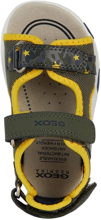 Geox B Sandal Multy Boy A Lauflernschuhe, Military Ochreyellow