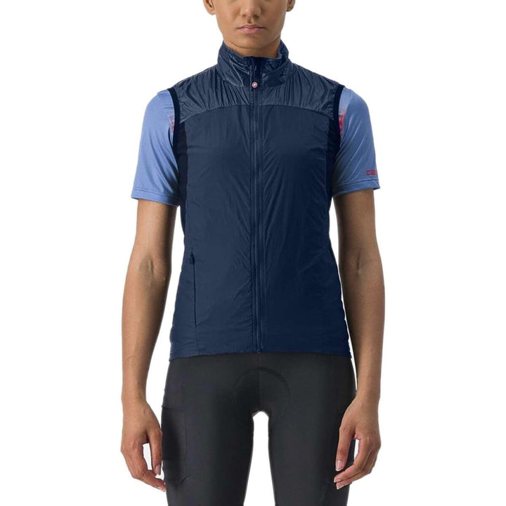 CASTELLI Damen Unlimited W Puffy Vest Sports vest XS Austin Blue/Sterling Blue, XS Austin Blue/Sterl