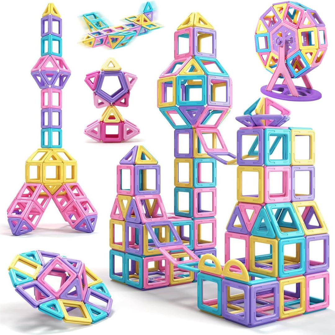 Magnetische Bausteine 60 Teile Magnet Spielzeug Kinder - Magnetspiel Magnetbausteine, Magnetic Build