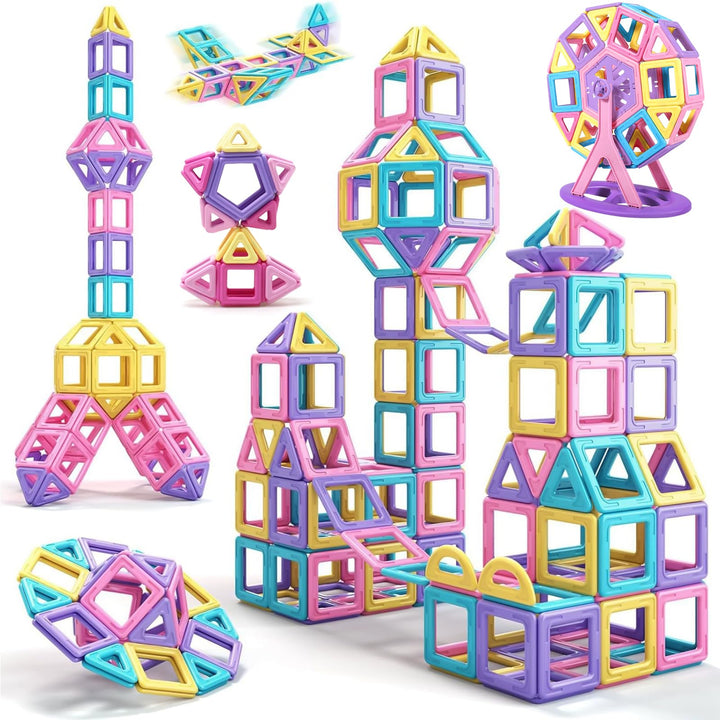 Magnetische Bausteine 60 Teile Magnet Spielzeug Kinder - Magnetspiel Magnetbausteine, Magnetic Build