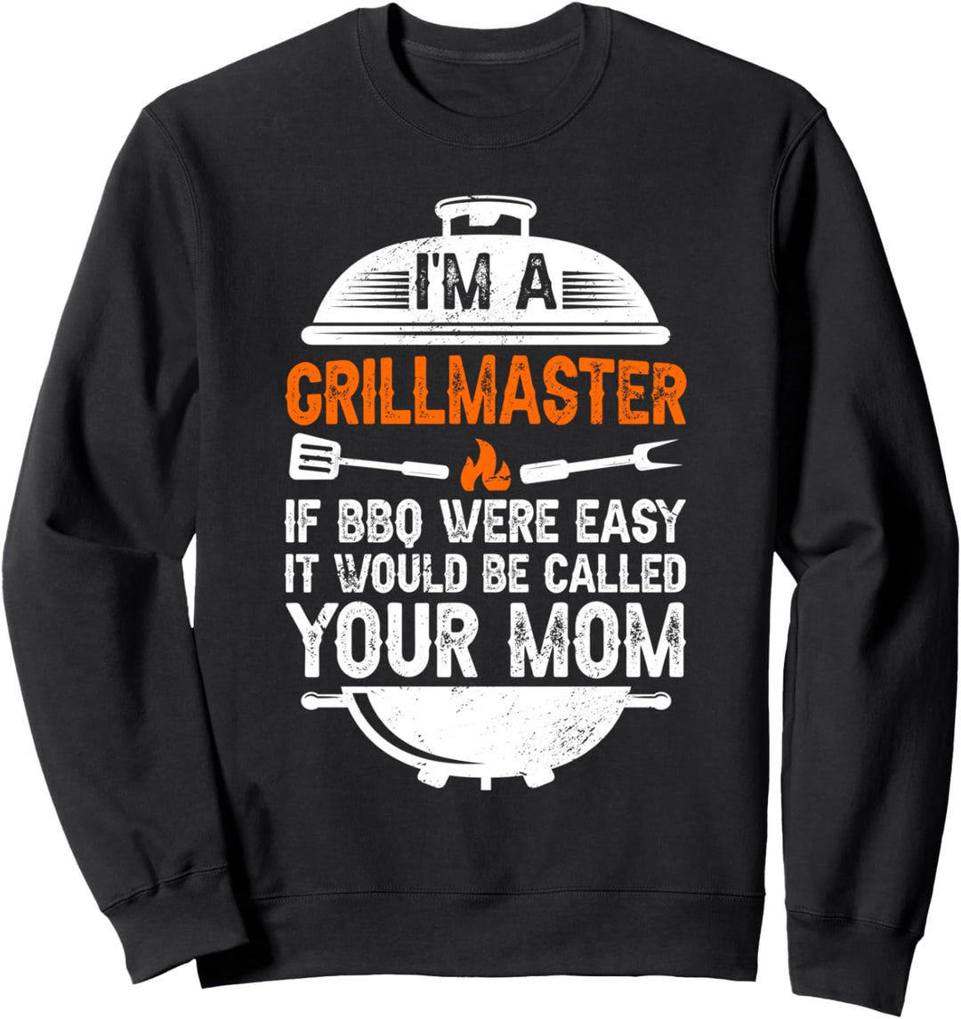Lustige Barbeque Grillmaster Grillen Fleisch BBQ Smoker Sweatshirt