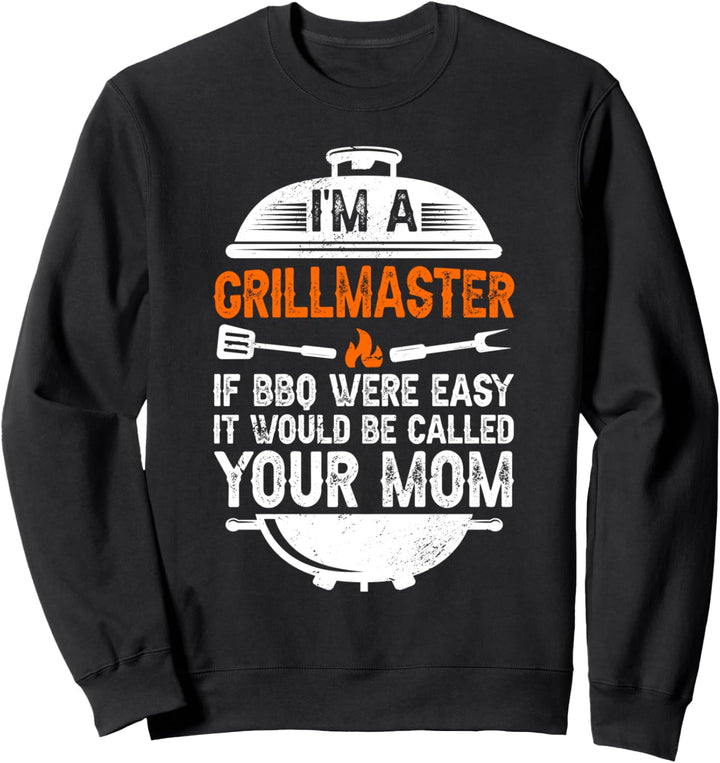 Lustige Barbeque Grillmaster Grillen Fleisch BBQ Smoker Sweatshirt