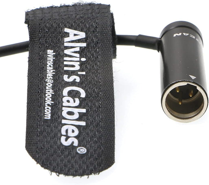Alvin's Cables Low-Profile Mini-XLR 3-Pin Stecker TA3M auf 3.5mm-TRS-Locking Audio-Kabel für Canon-E