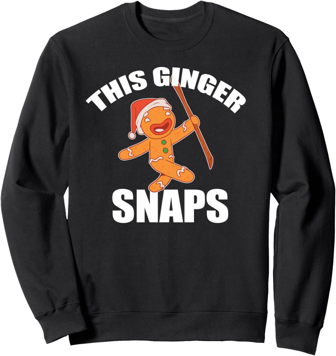 THIS GINGER SNAPS Weihnachts-Lebkuchenplätzchen Meme Sweatshirt