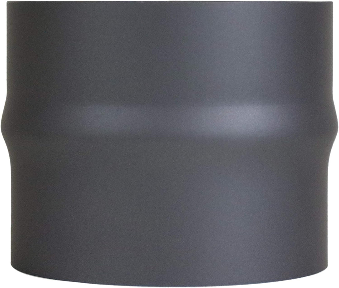 LANZZAS Ofenrohr Erweiterung von 150 mm auf 160 mm, Farbe: gussgrau, (im Durchmesser Ø 150 mm) - wei