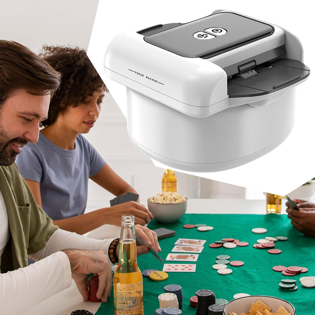 Automatischer Kartenmischer, Für 1-2 Spielekartensets, Wiederaufladbarer Automat mit Zwei Modi für P