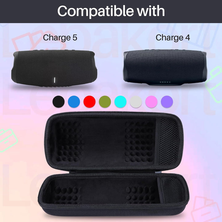 Lebakort Hart Reise Schutz Hülle Etui Tasche für JBL Charge 5 Charge 4 Bluetooth Wasserdichter Porta