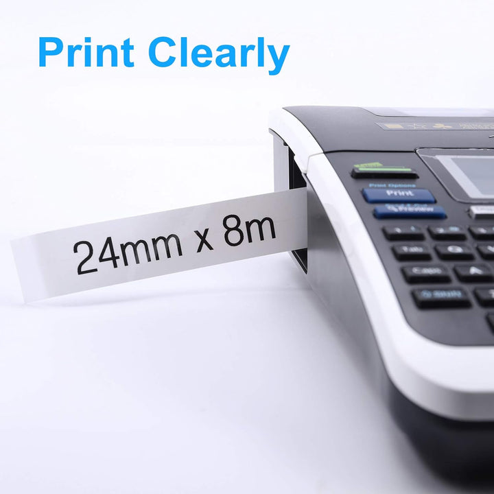 MarkField Kompatibel Schriftband Ersatz für Brother P-Touch Bänder TZ TZe-251 24mm Laminated Etikett