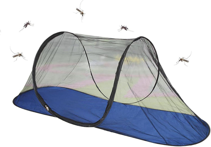 Fliegenzelt für Bett, leicht, faltbar, Netz-Überdachung, Oxford-Stoff, Schutz für drinnen und drauss