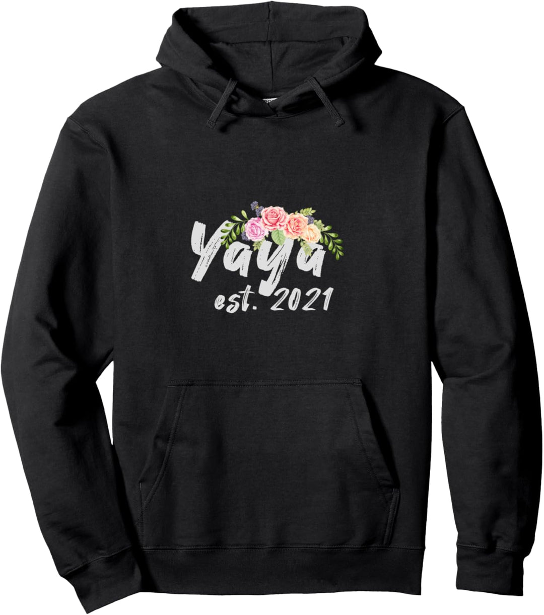 Yaya Est 2021 Pregnancy Announcement Birth Reveal Pullover Hoodie