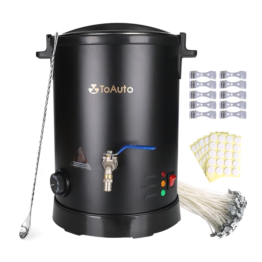 TOAUTO WMF-8L Kerzenherstellung Kit Kommerzieller Elektrischer Wachsschmelzer für Wachs mit Heizkern