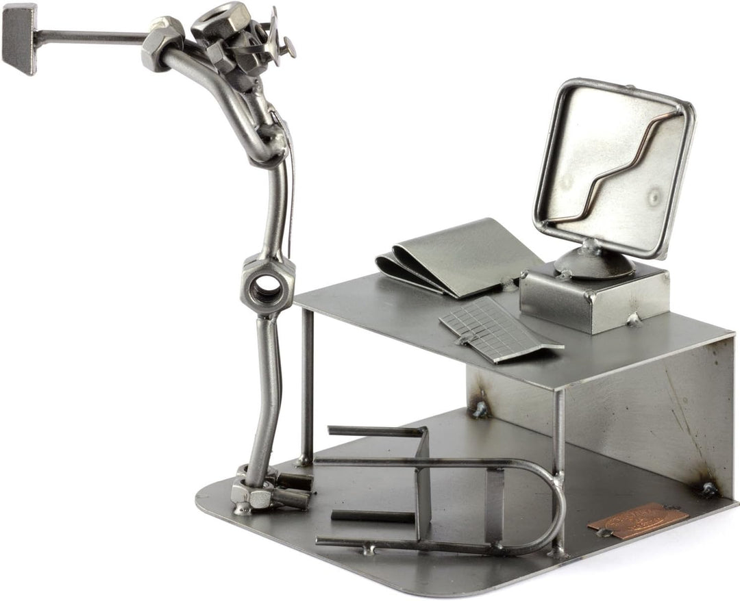 Steelman24 I Schraubenmännchen PC-Crash I Made in Germany I Handarbeit I Geschenkidee I Stahlfigur I