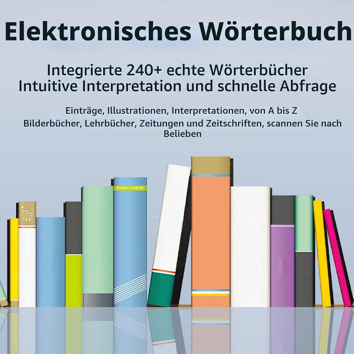 Scan Reader Pen 4 OCR Digitaler Textmarker, Übersetzer 16 GB Dict, Übersetzerstift für Hausaufgaben,