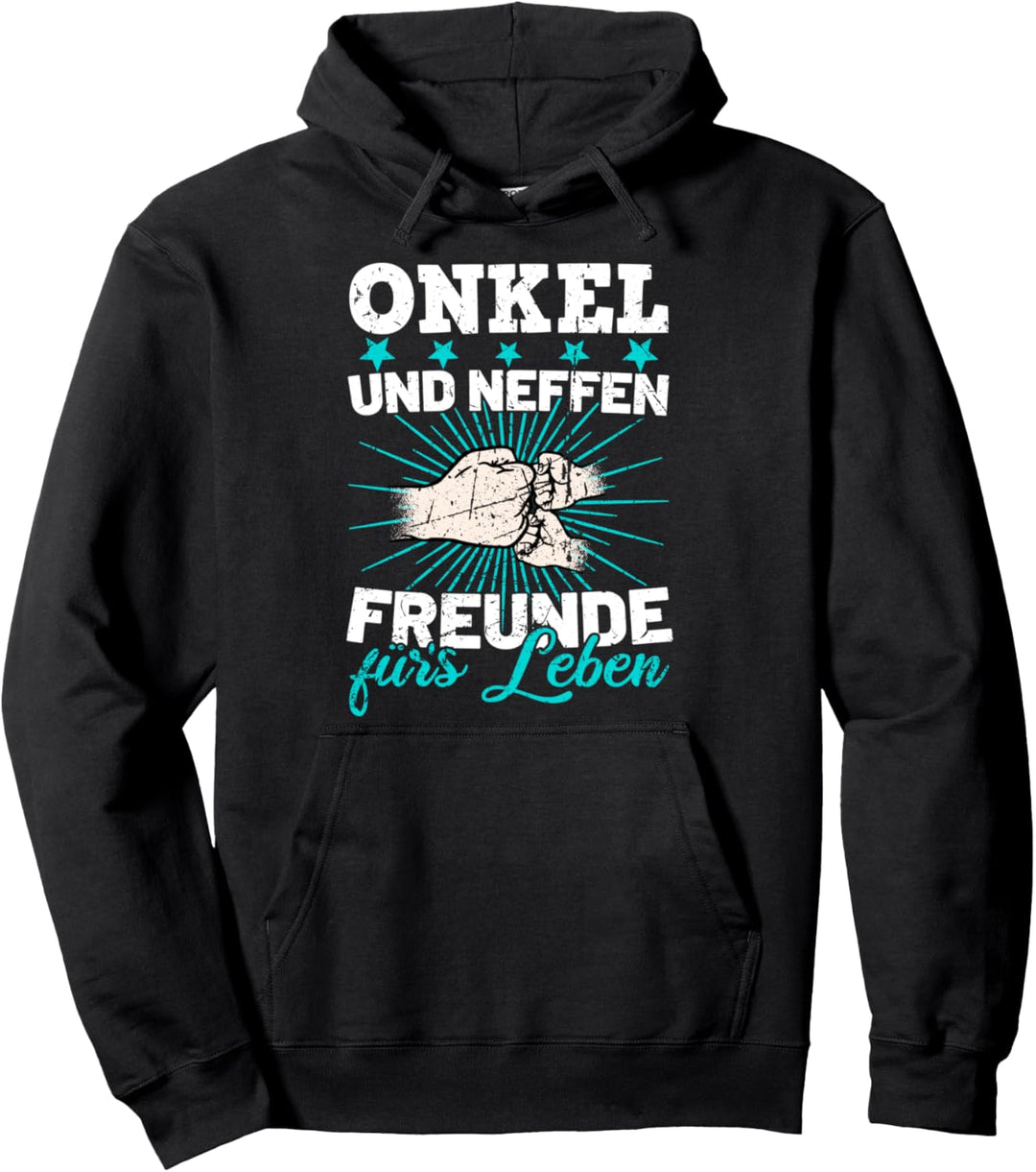 zweifach Onkel Neffen Freunde fürs Leben Patenonkel Geschenk Pullover Hoodie