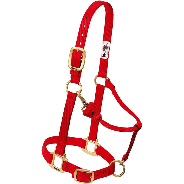 Weaver Leather Original verstellbares Nylonhalfter für Pferde Small Horse Rot/Ausflug, einfarbig (Ge