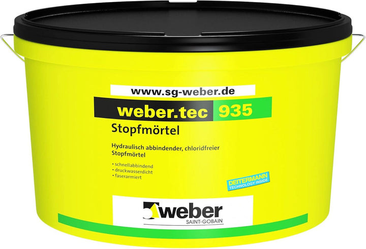 Weber.tec 935 Stopfmörtel - 10kg Eimer - hydraulisch abbindende Bindemittelkombination