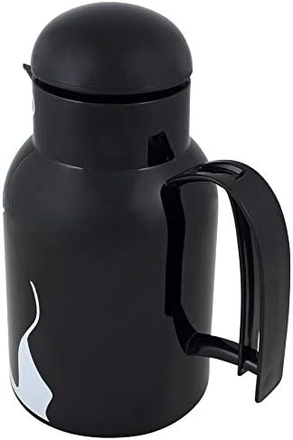 Helios Thermo-Bird Pinguin Kunststoff-Isolierkanne, schwarz, 1 Liter, Schwarz