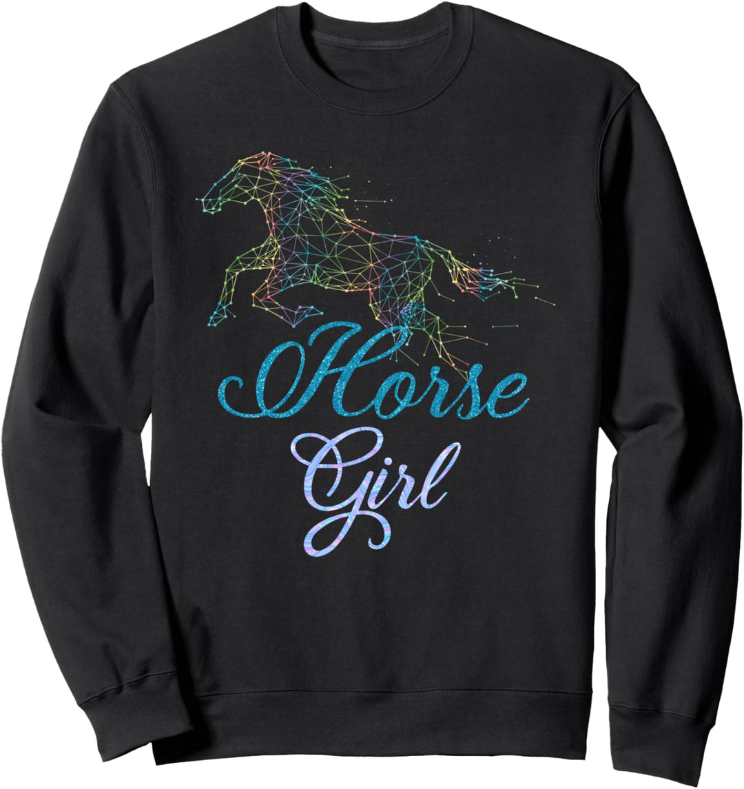 Pferdesport Reiterhof Pferde Mädchen Geschenk Pferd Sweatshirt