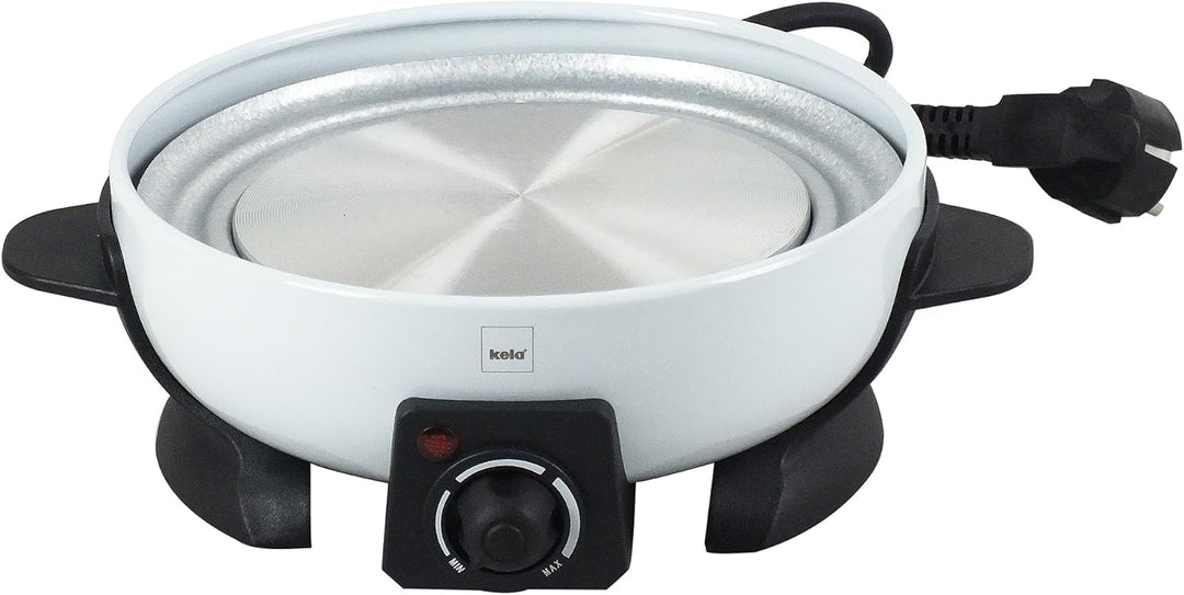 Kela 66665 Elektro-Fondue, Öl-, Käse-, Fleisch- oder Schokoladenfondue, Für 6 Personen, 1,9 l, 800 W