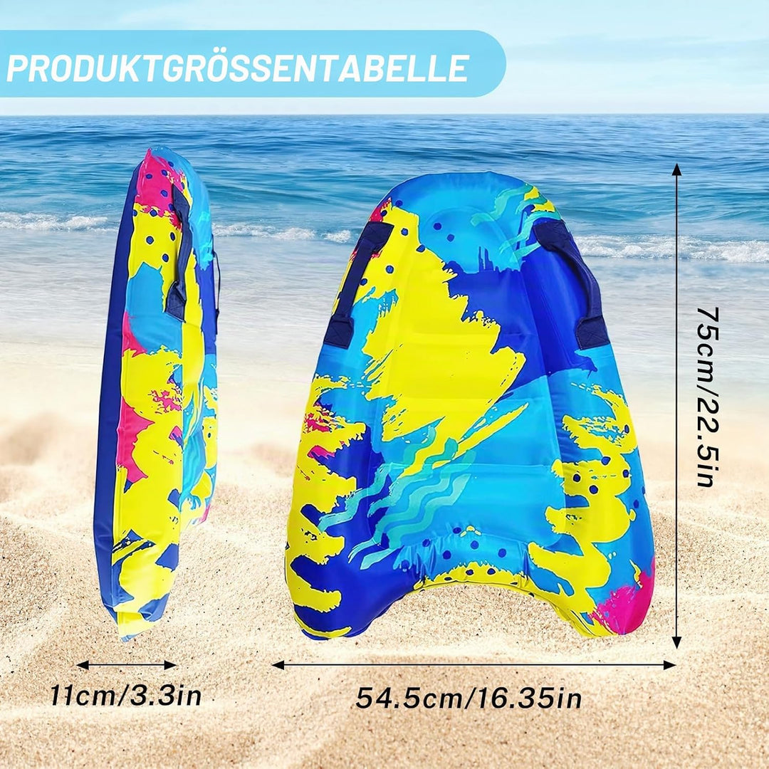 Luftmatratze Wasser für Kinder &amp; Erwachsene, FainFun Surfbrett Aufblasbar, Bodyboard mit Griffen, Wa