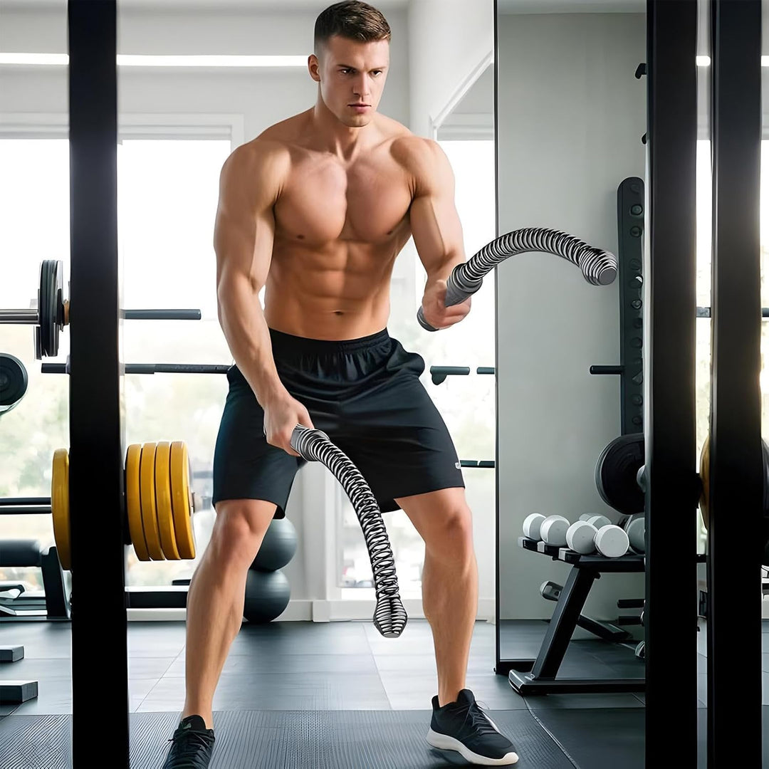 2 Stück Battle Rope Ohne Seil, Gewichtete Trainingsseile, Schwere Battle Ropes, Tragbares Fitnessger