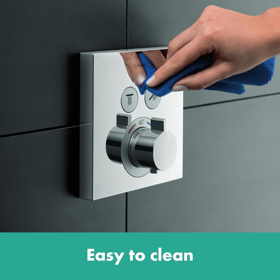 hansgrohe ShowerSelect - Thermostat Unterputz, Armatur mit Sicherheitssperre (SafetyStop) bei 40° C,