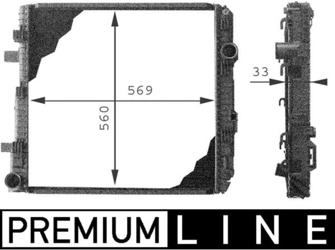 MAHLE CR 671 000P Kühlmittelkühler BEHR PREMIUM LINE