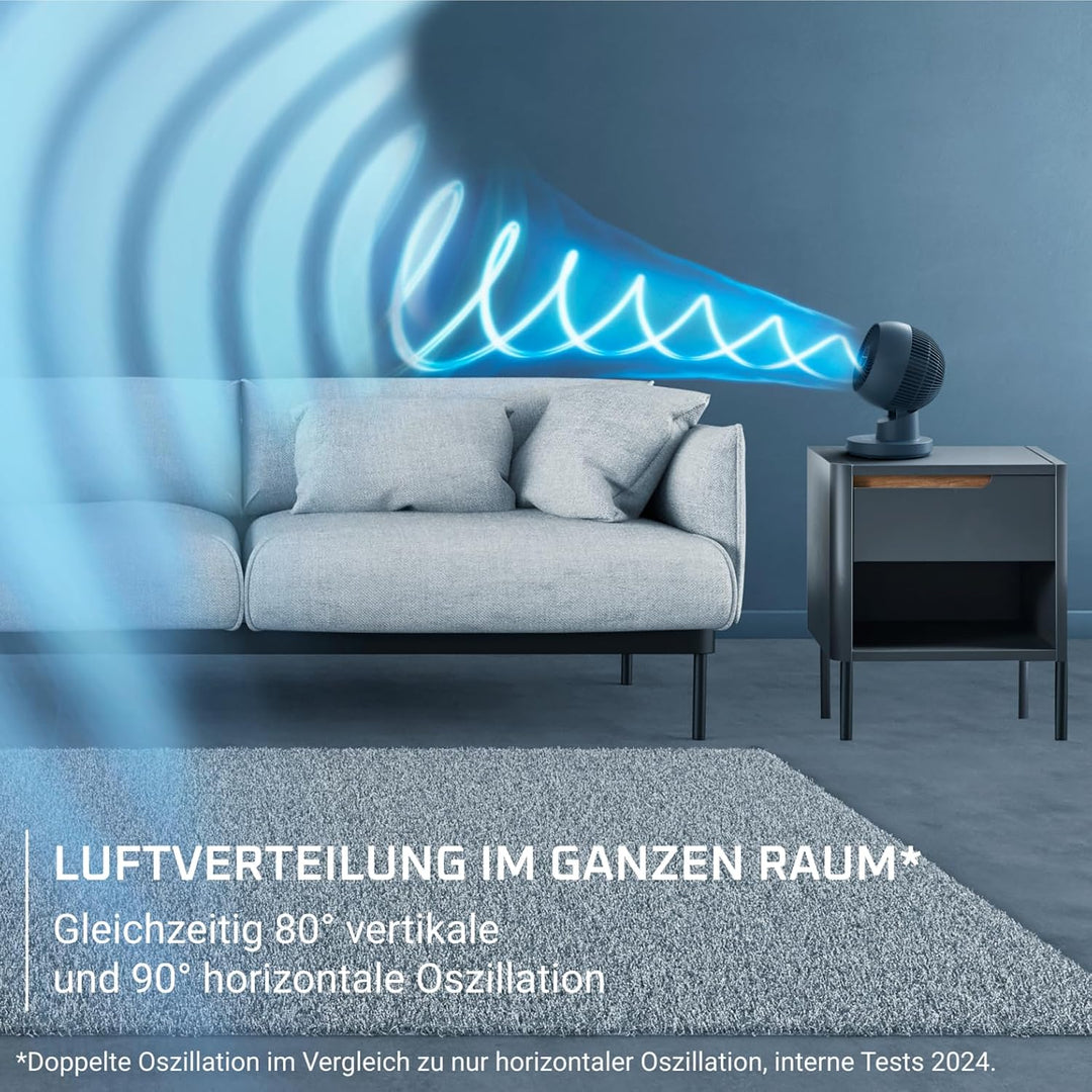 Rowenta Turbo Swift Compact Tischventilator, multidirektionale Schwenkfunktion, bis zu 50% Energieei