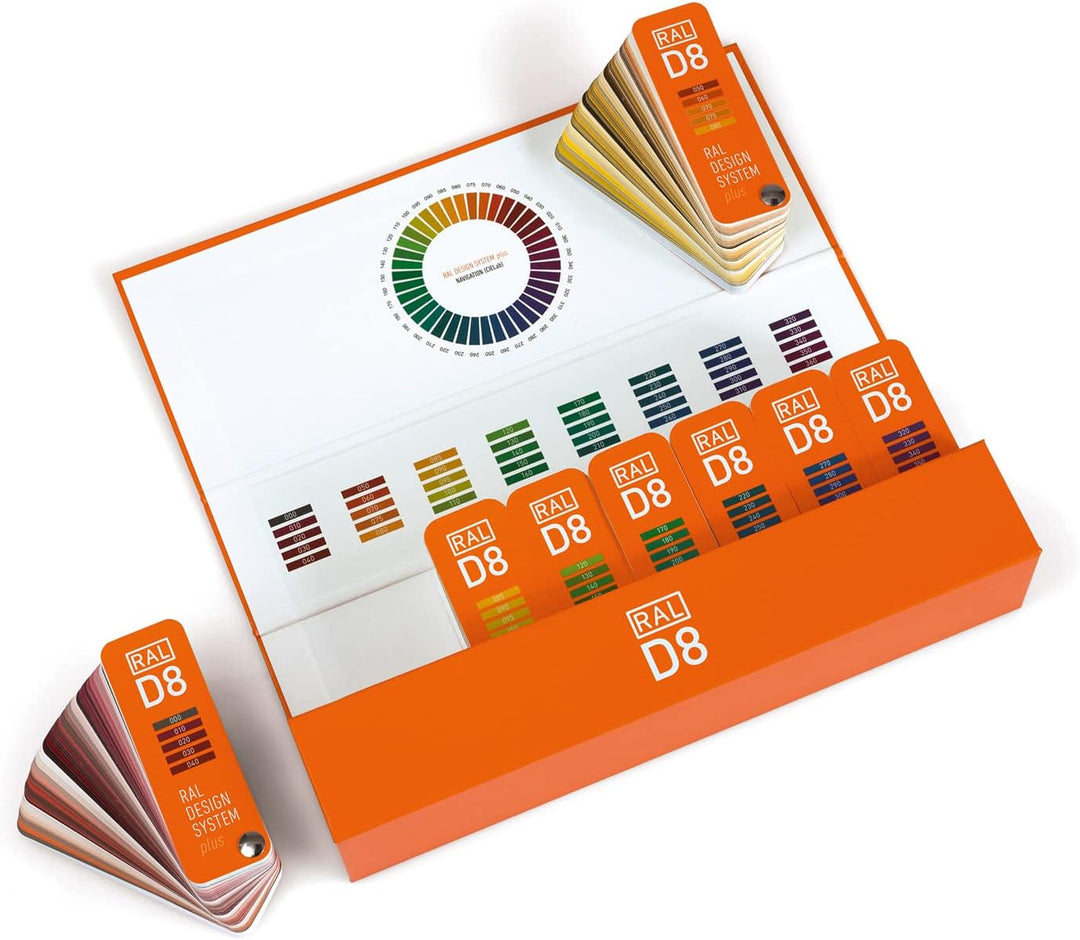 RAL D8 Farbfächer, 1.825 Farbtöne, semi-matt – 8 handliche